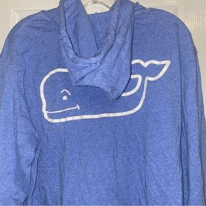 Vineyard Vines mens long sleeve blue hooded shirt size large